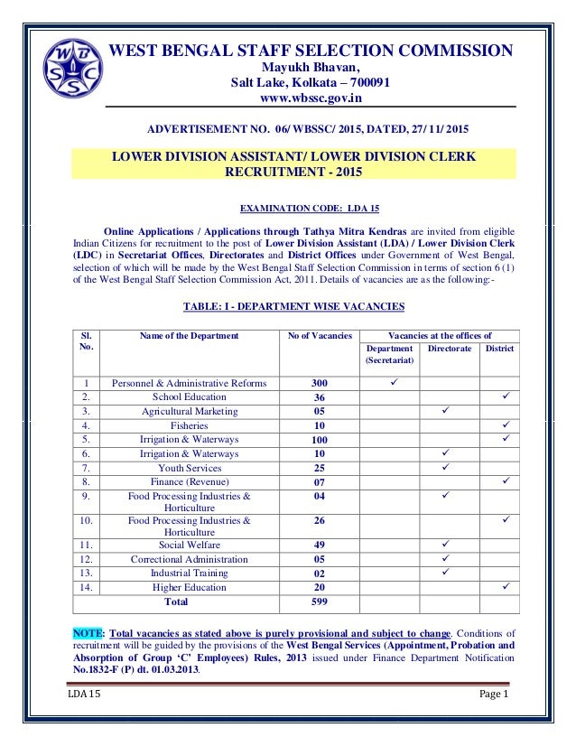 wbssc lower division clerk 2013 admit card wbssc lower division clerk 2013 admit card
